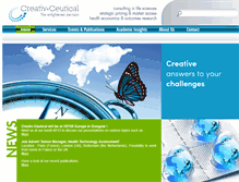 Tablet Screenshot of creativ-ceutical.com